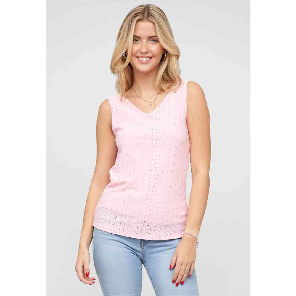 Cloud5ive - Open back and wrap look Haut sans manches - Rose